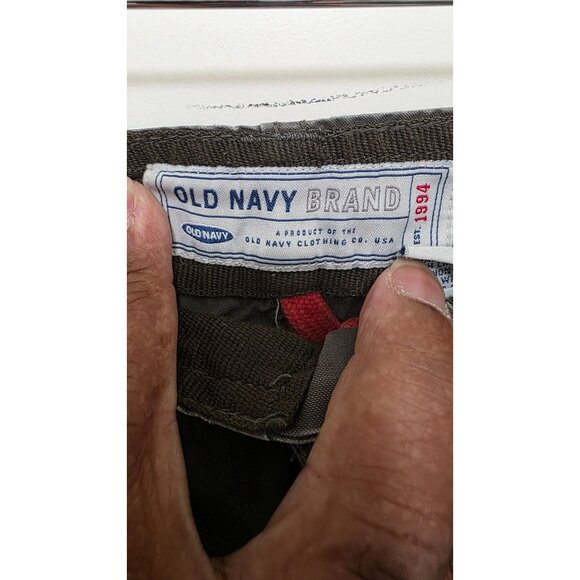 Old Navy Men's Gray Cargo Pants Size 40 x 30 Adjustable Drawstring Waist Multipl - Picture 7 of 8